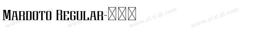 Mardoto Regular字体转换